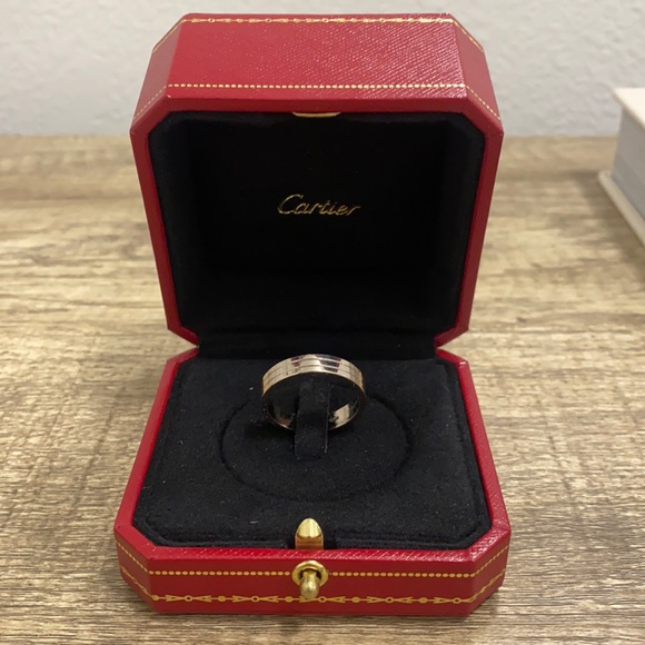 Cartier Men’s TRINITY WEDDING BAND WHITE GOLD - Picture 1 of 9